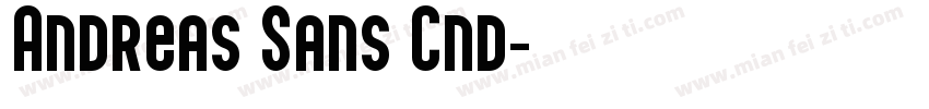 Andreas Sans Cnd字体转换